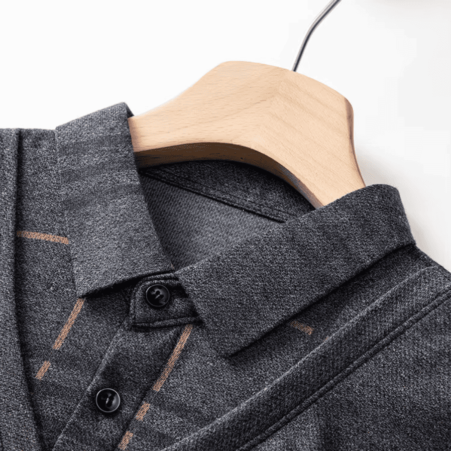 Men’s Thick Fleece-Lined Winter Jumper – Warm & Casual
