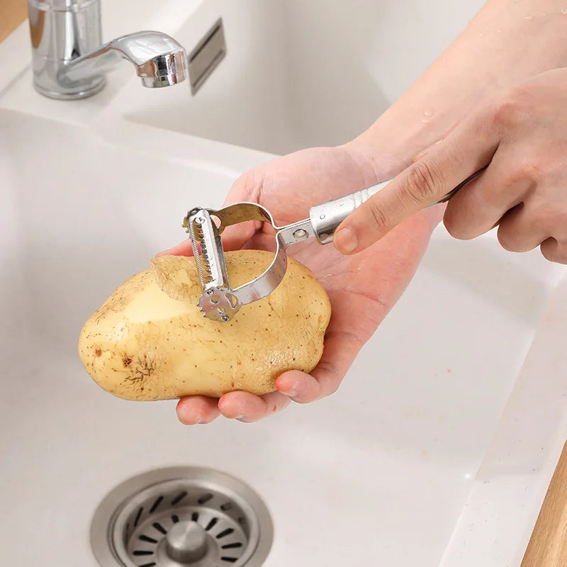 Stainless Steel Vegetable & Fruit Peeler & Slicer