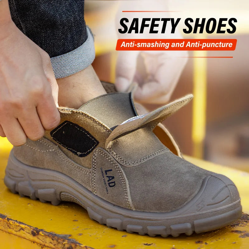 Leiandun Welding Boots – Steel Toe & Breathable