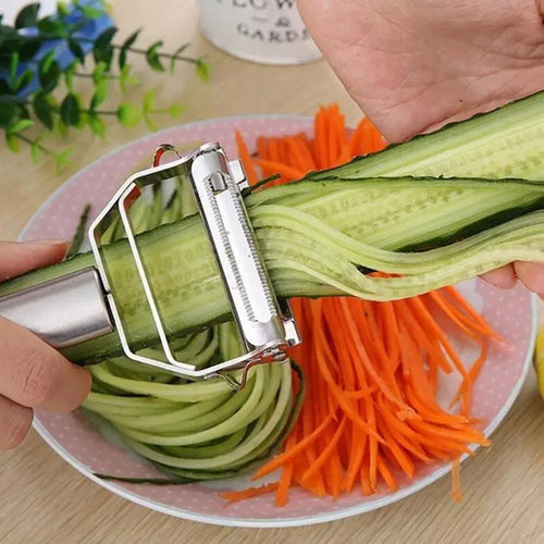 Stainless Steel Vegetable & Fruit Peeler & Slicer