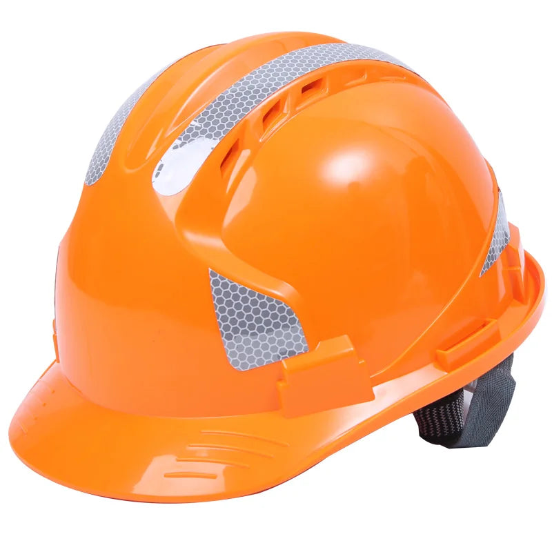 Safety Helmet with Reflectors – ABS, 3-Rib Design