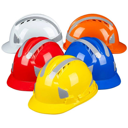 Safety Helmet with Reflectors – ABS, 3-Rib Design
