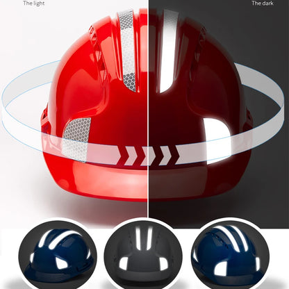 Safety Helmet with Reflectors – ABS, 3-Rib Design