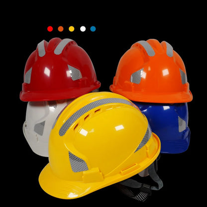 Safety Helmet with Reflectors – ABS, 3-Rib Design
