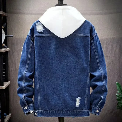 Trendy Men’s Denim Jacket – Lightweight Outerwear