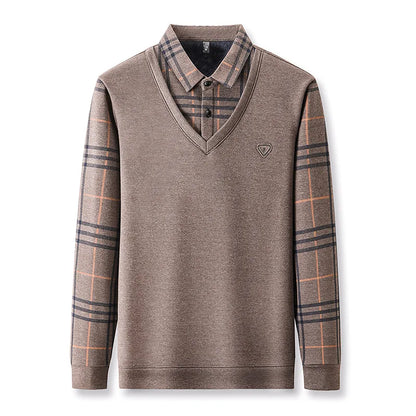 Men’s Thick Fleece-Lined Winter Jumper – Warm & Casual