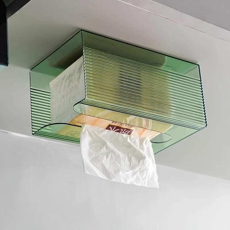 Multi-Functional Wall-Mounted Tissue & Storage Holder