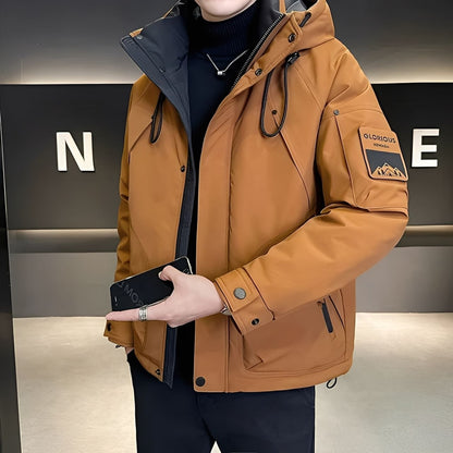 Men’s Hooded Puffer Jacket – Extra Warm Winter Style