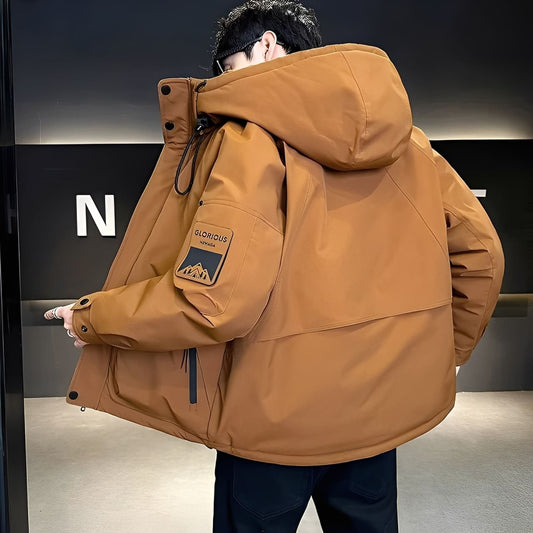 Men’s Hooded Puffer Jacket – Extra Warm Winter Style