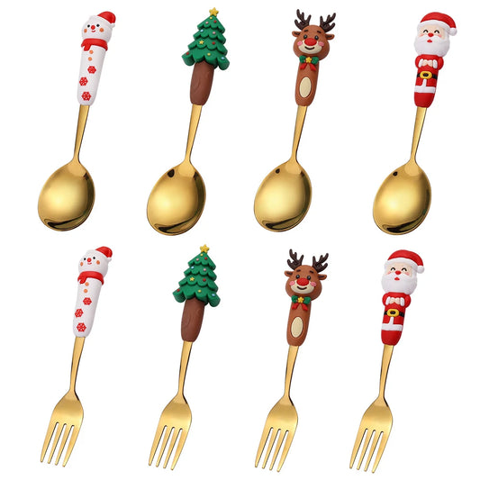8-Piece Christmas Cutlery Set