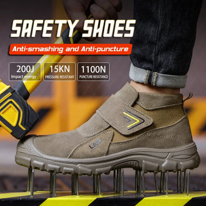 Leiandun Welding Boots – Steel Toe & Breathable