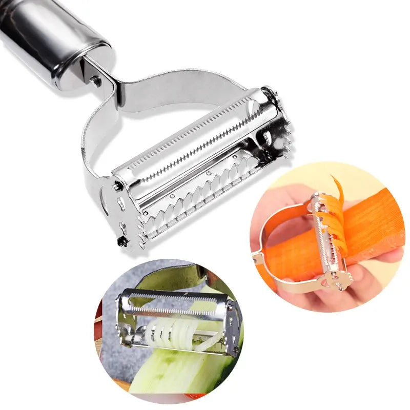 Stainless Steel Vegetable & Fruit Peeler & Slicer