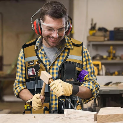 MELOTOUGH Tool Vest – Adjustable Safety Vest with Phone Holder
