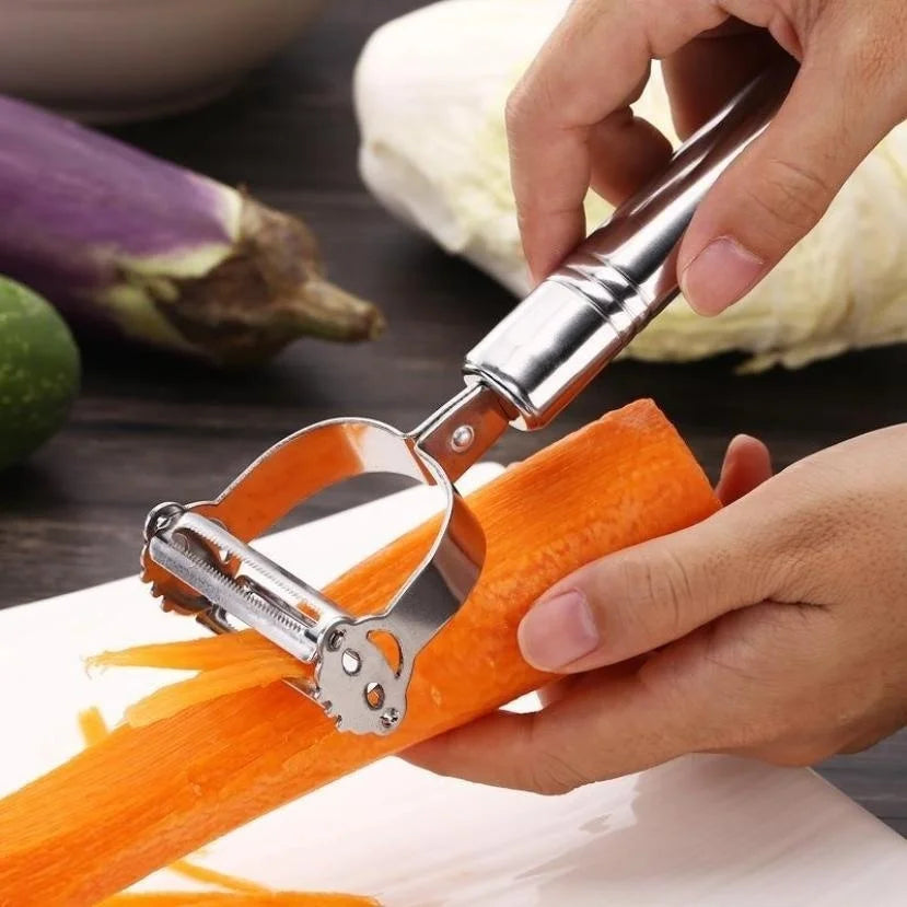Stainless Steel Vegetable & Fruit Peeler & Slicer