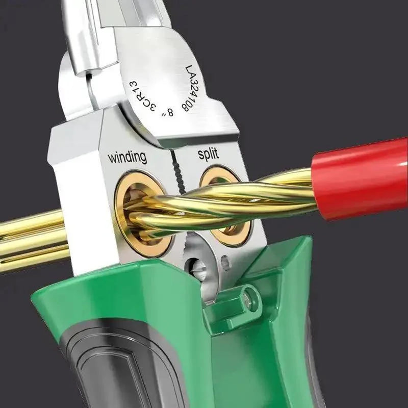 8-in-1 Electrician's Pliers with Voltage Tester