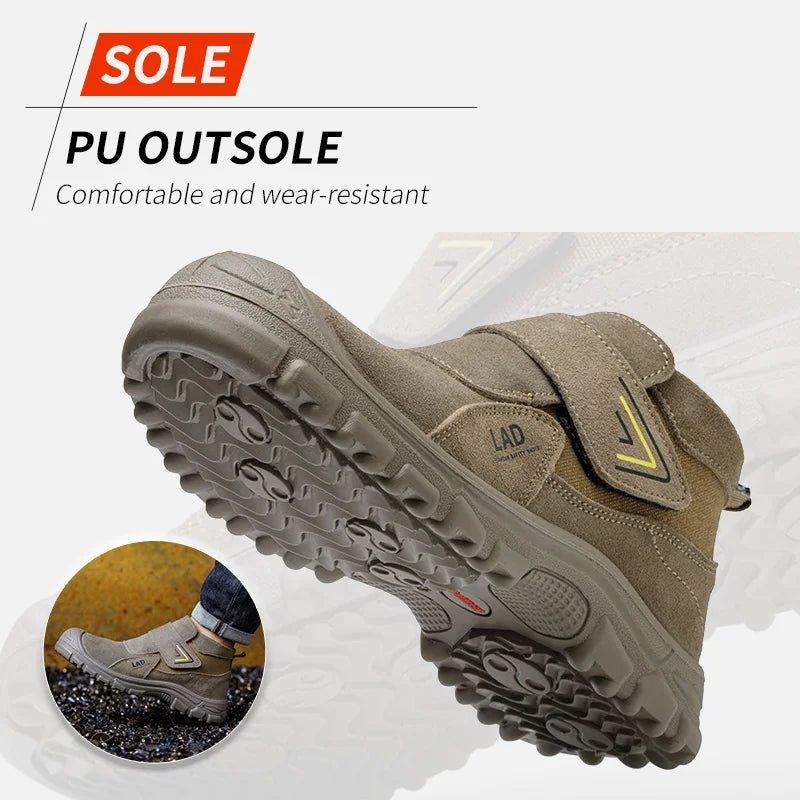 Leiandun Welding Boots – Steel Toe & Breathable