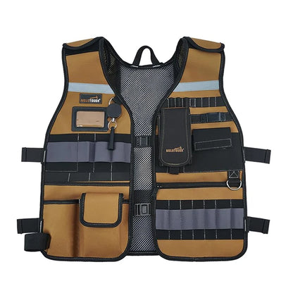 MELOTOUGH Tool Vest – Adjustable Safety Vest with Phone Holder