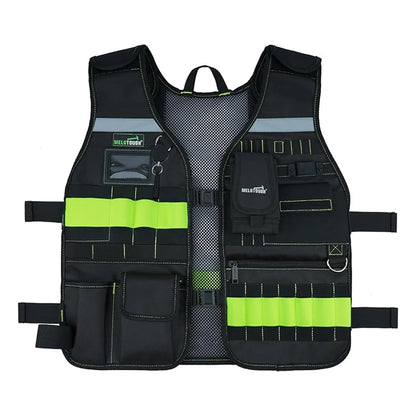 MELOTOUGH Tool Vest – Adjustable Safety Vest with Phone Holder