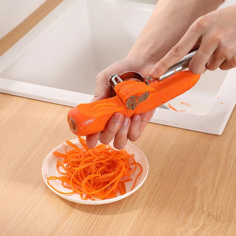 Stainless Steel Vegetable & Fruit Peeler & Slicer