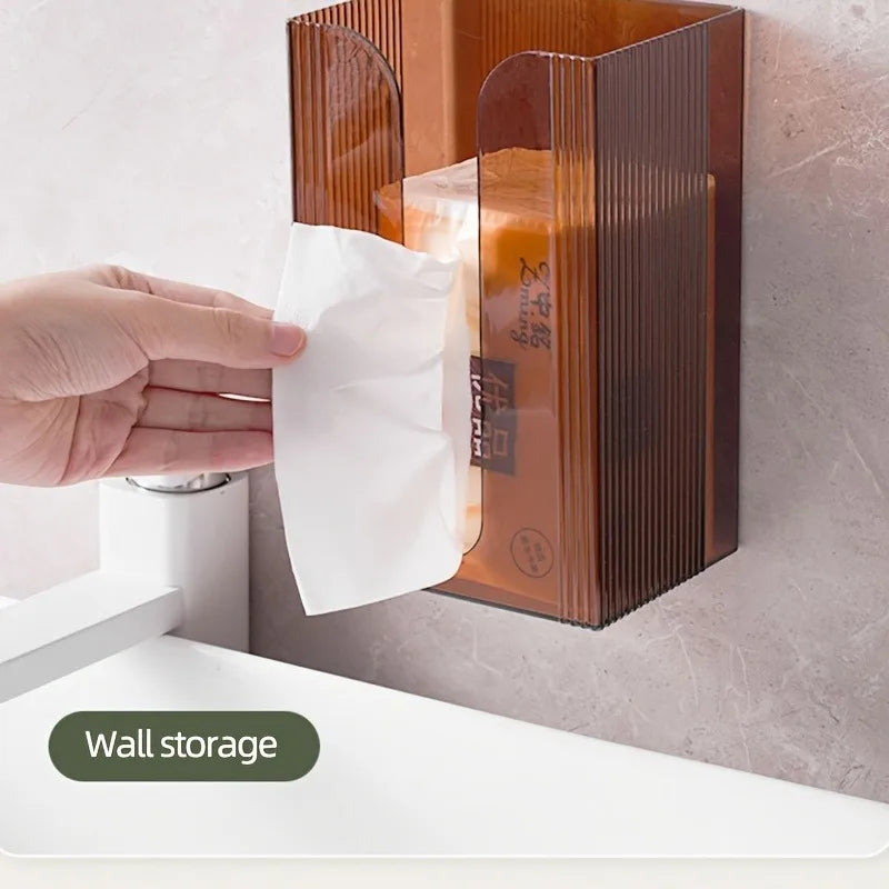 Multi-Functional Wall-Mounted Tissue & Storage Holder
